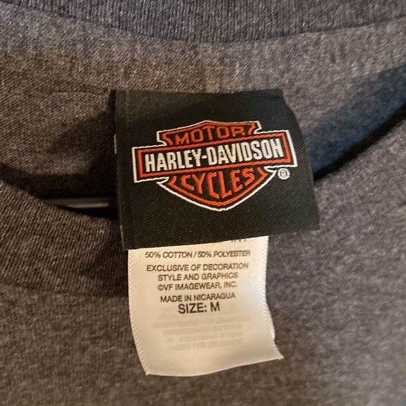 🔥EC🔥F/B 2016 Harley Davidson Motorcycles Cotton Blend Crewneck T-shirt. - Picture 4 of 7